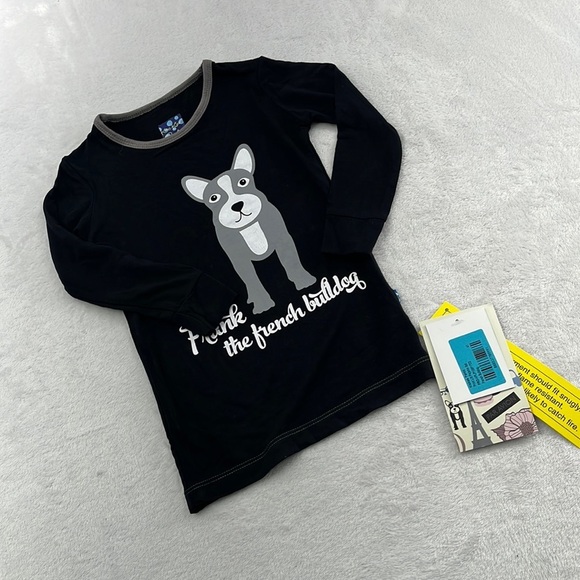NWT Kickee Pants Bamboo 12-18 mos, 18-24 mos,‎ 2T, 3T, 4T Frankie the Frenchie - Picture 1 of 8